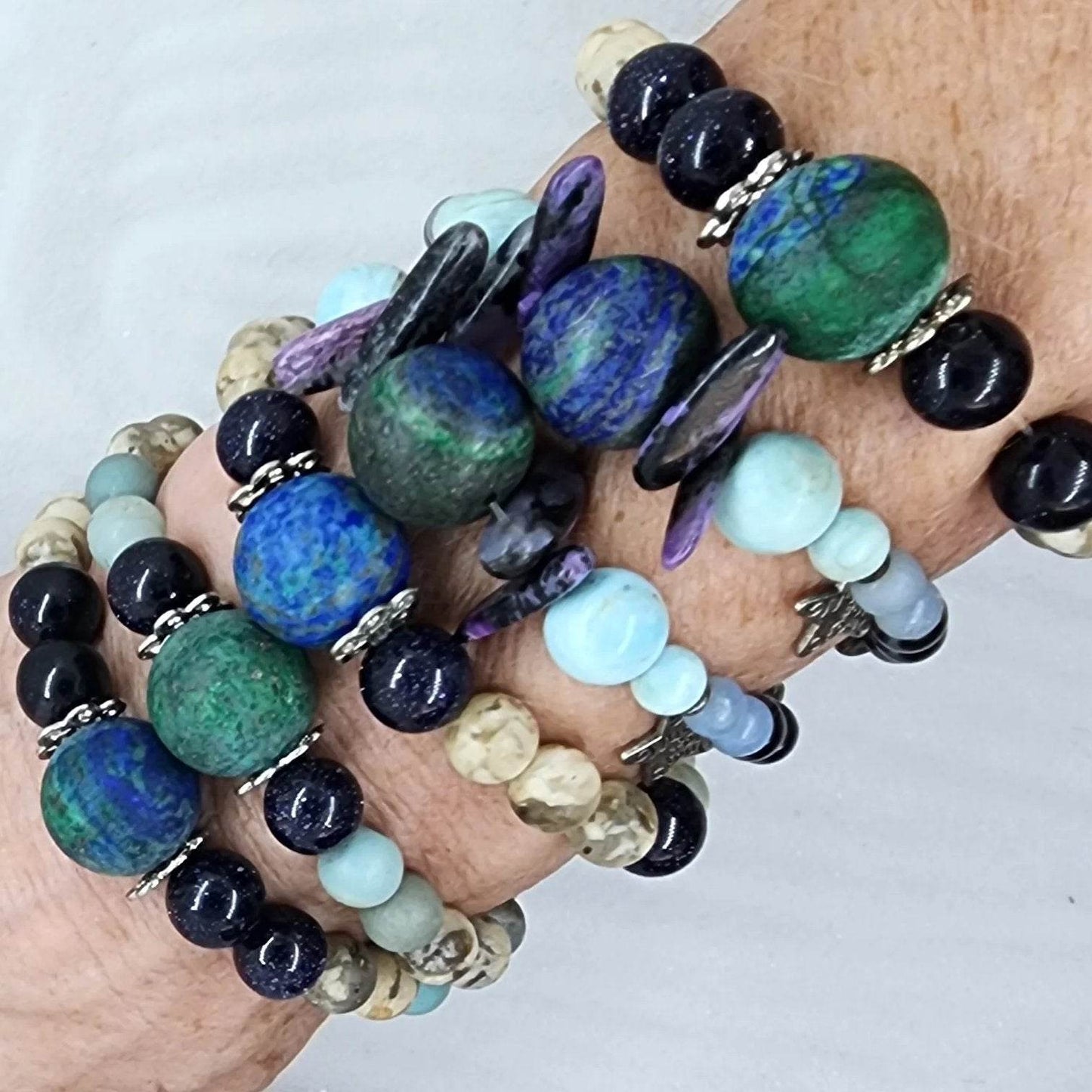 Encouragement-Grounding Gemstone Bracelet