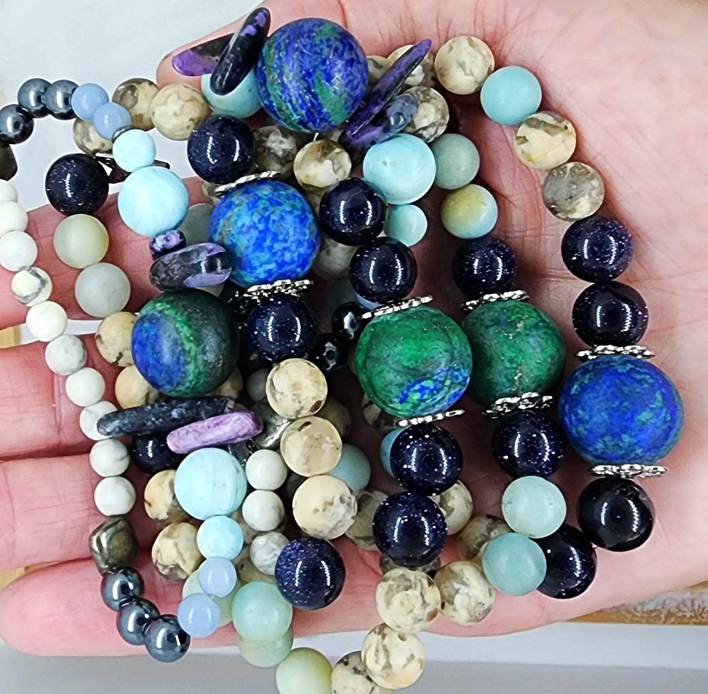 Encouragement-Grounding Gemstone Bracelet