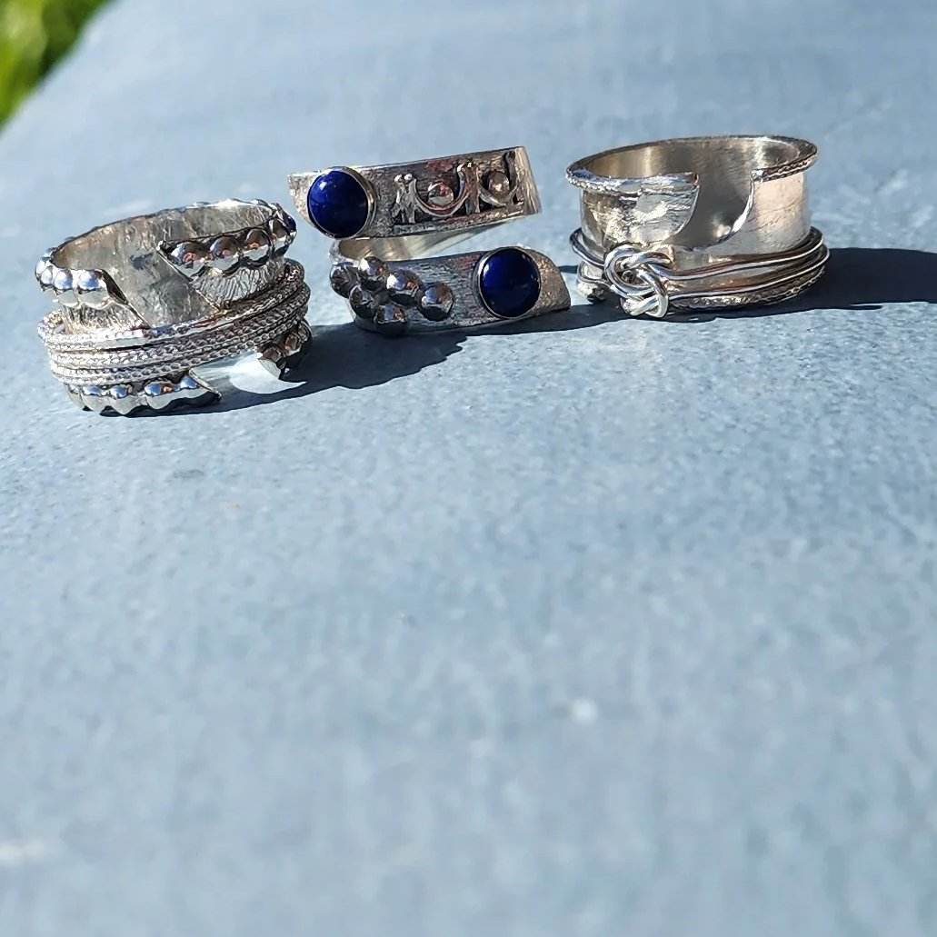 Boho Spinner Ring with Love Knot Spinner