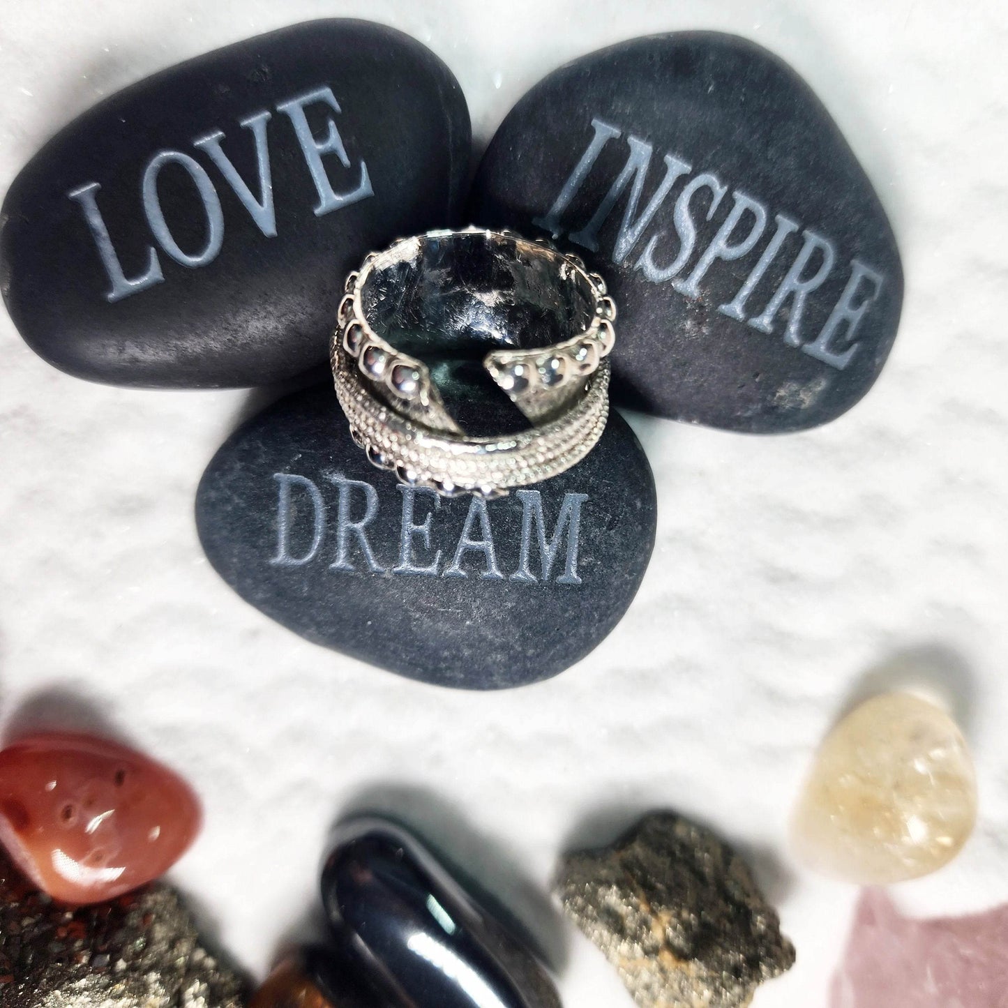 Boho Spinner With Three Spinner- Disconnected Connection Ring