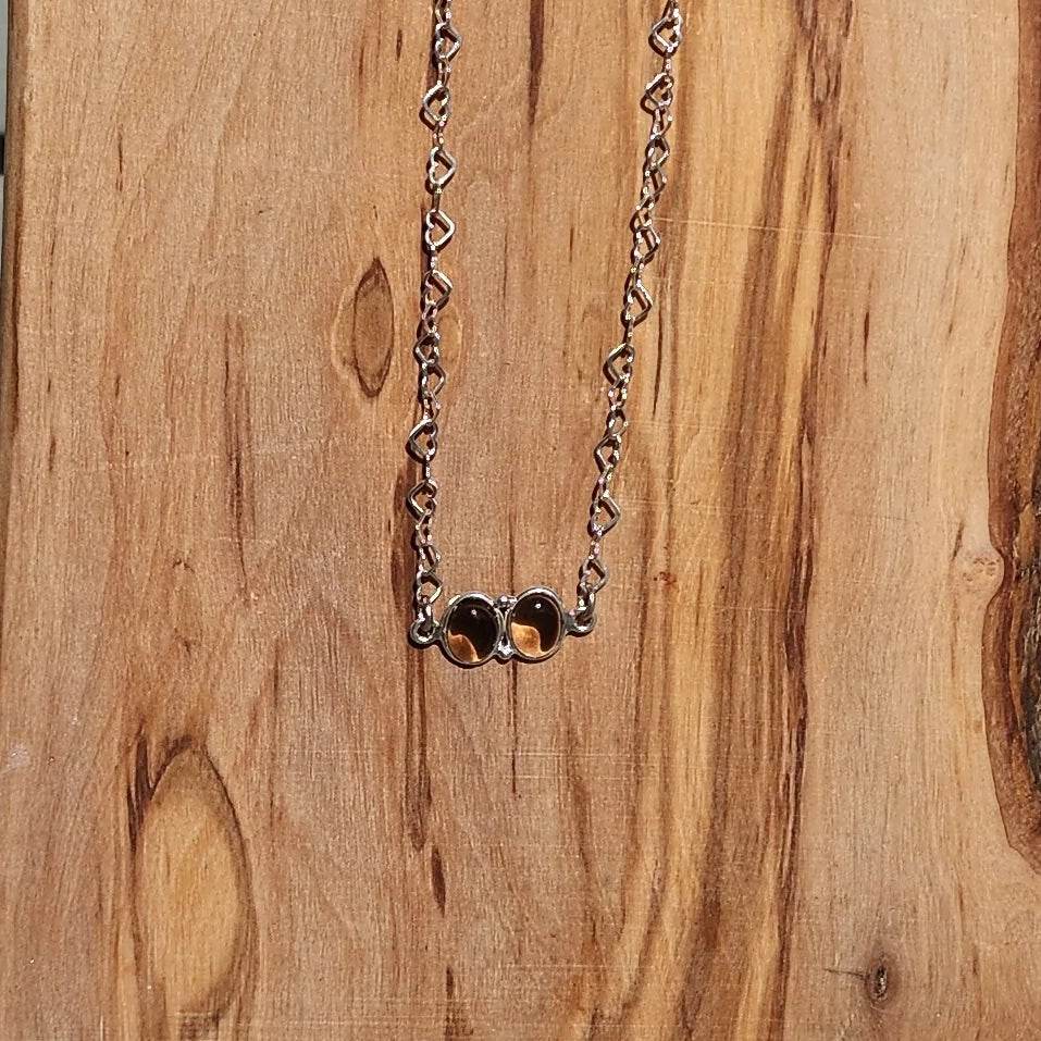 Smoky Quartz Pendant - Sterling Silver Necklace - Handmade Jewelry