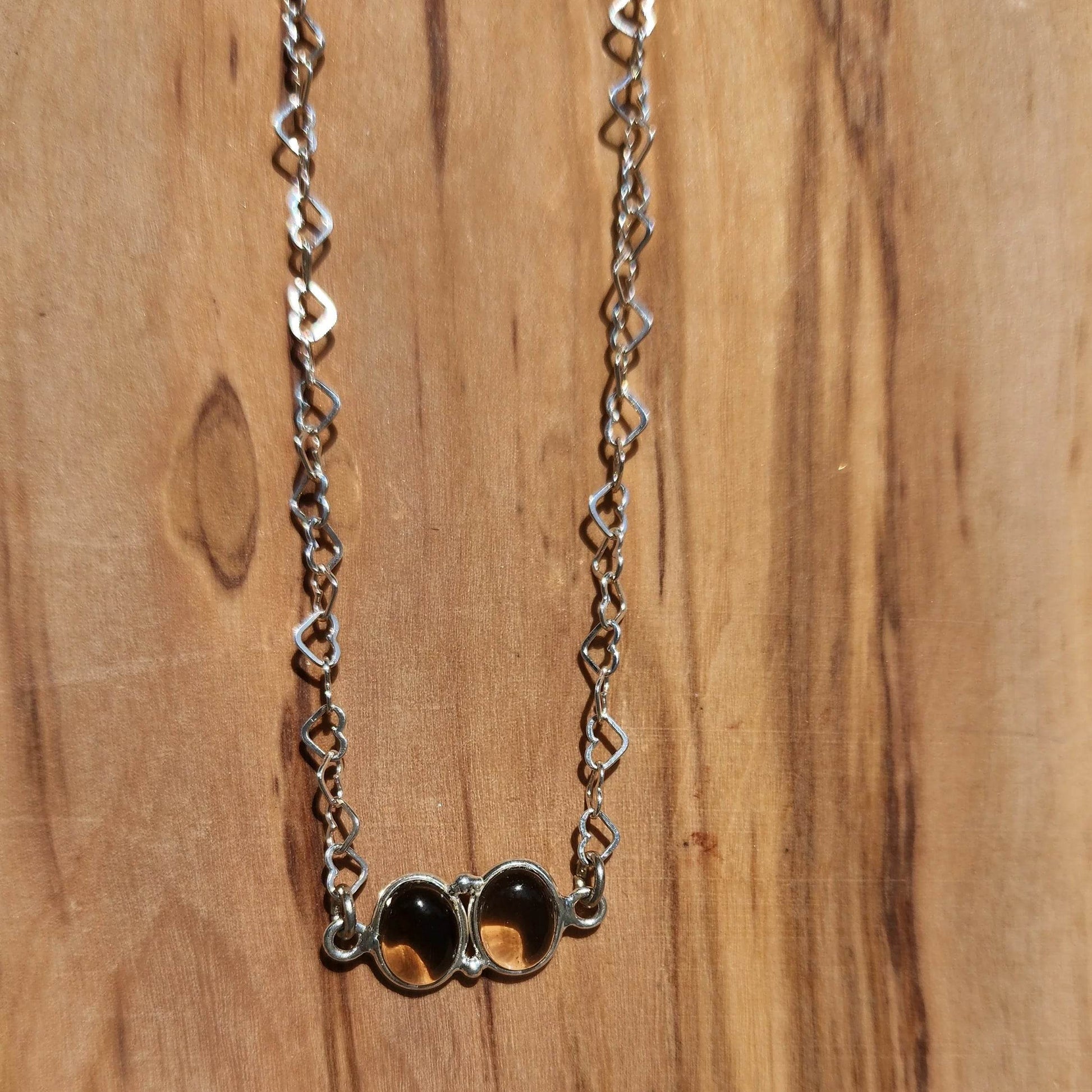 Smoky Quartz Pendant - Sterling Silver Necklace - Handmade Jewelry