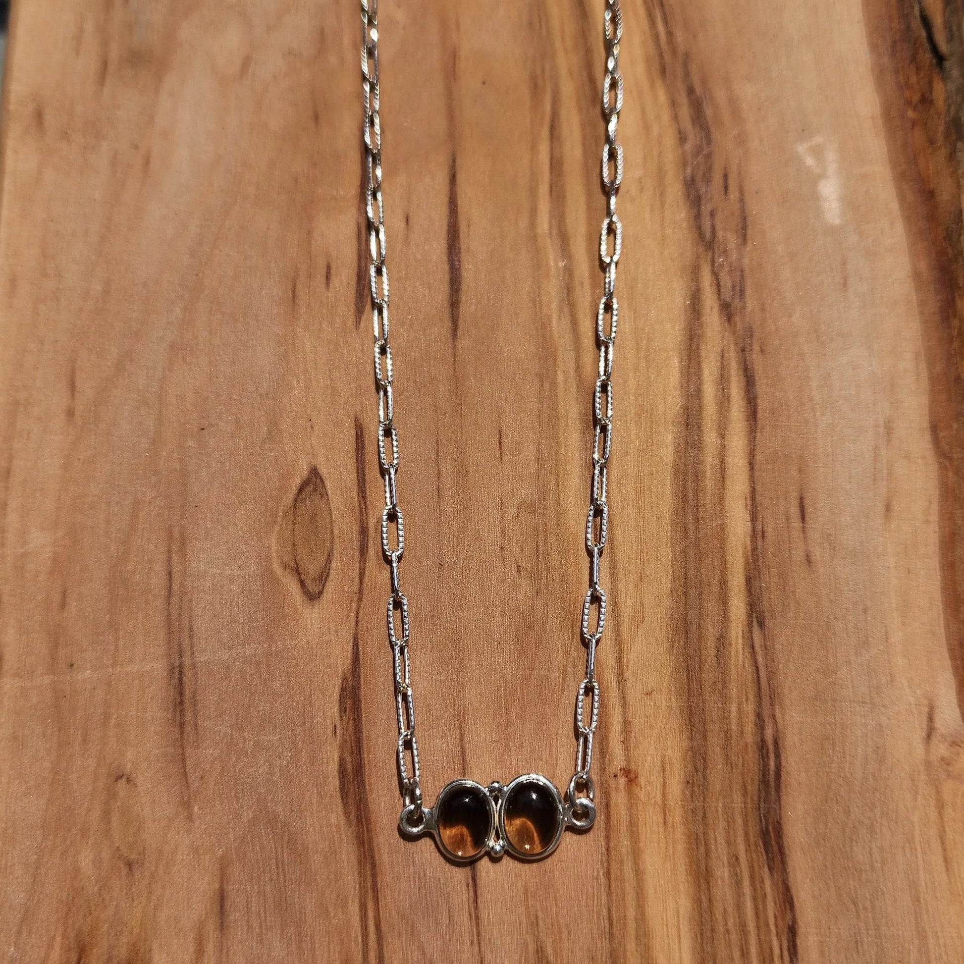 Smoky Quartz Pendant - Sterling Silver Necklace - Handmade Jewelry