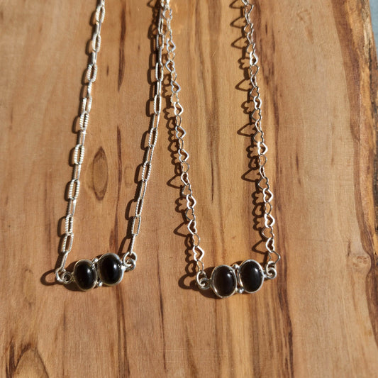 Smoky Quartz Pendant - Sterling Silver Necklace - Handmade Jewelry