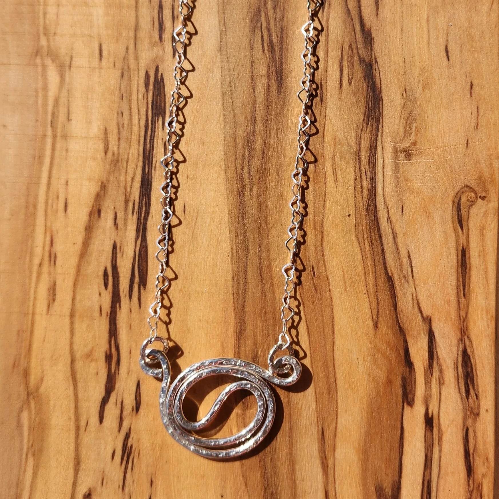 Yin Yang Sterling Silver Pendant Necklace - Handmade Jewelry
