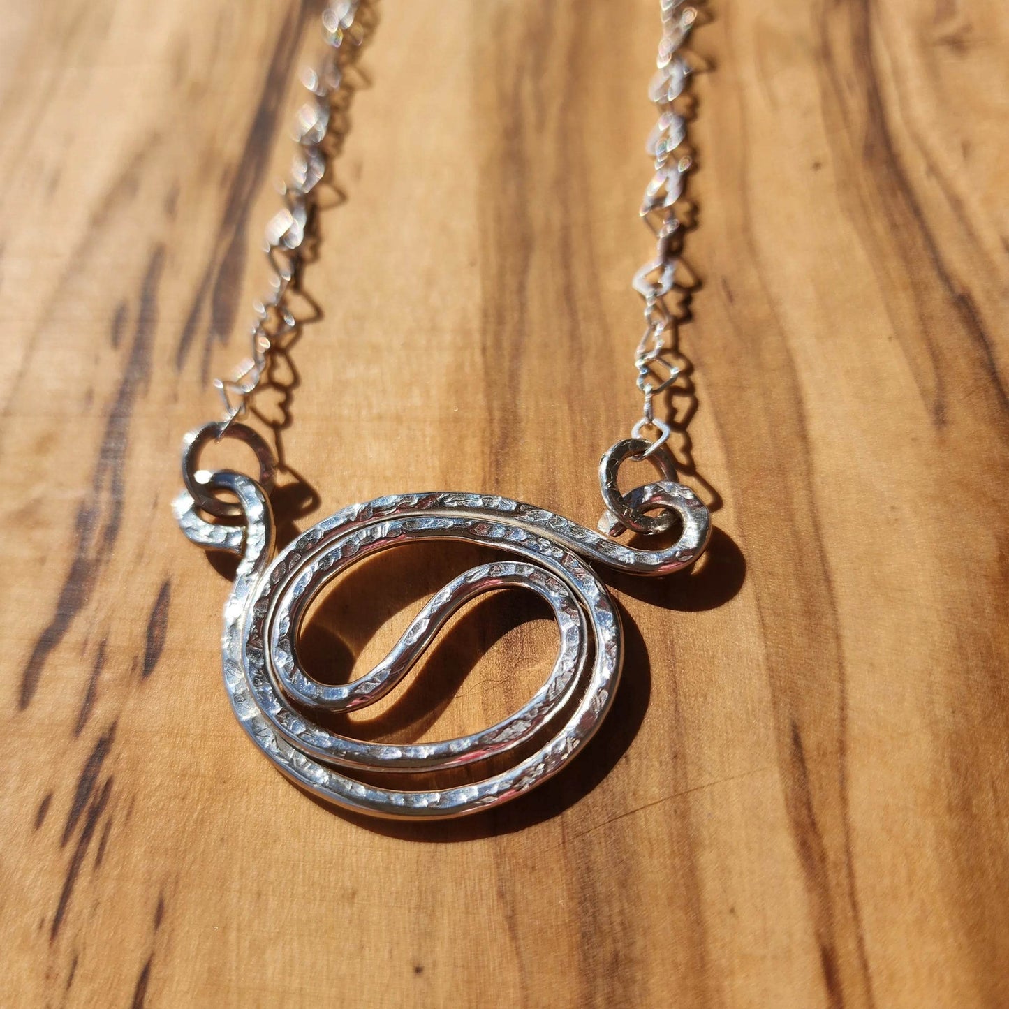 Yin Yang Sterling Silver Pendant Necklace - Handmade Jewelry