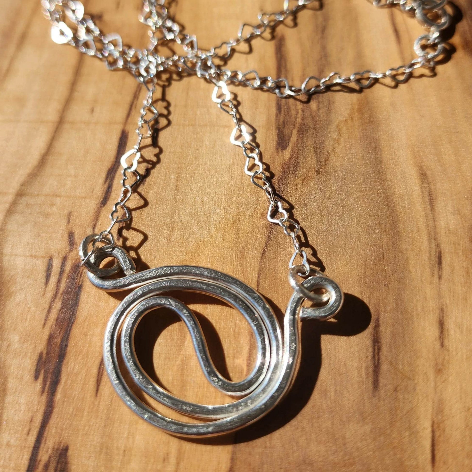 Yin Yang Sterling Silver Pendant Necklace - Handmade Jewelry