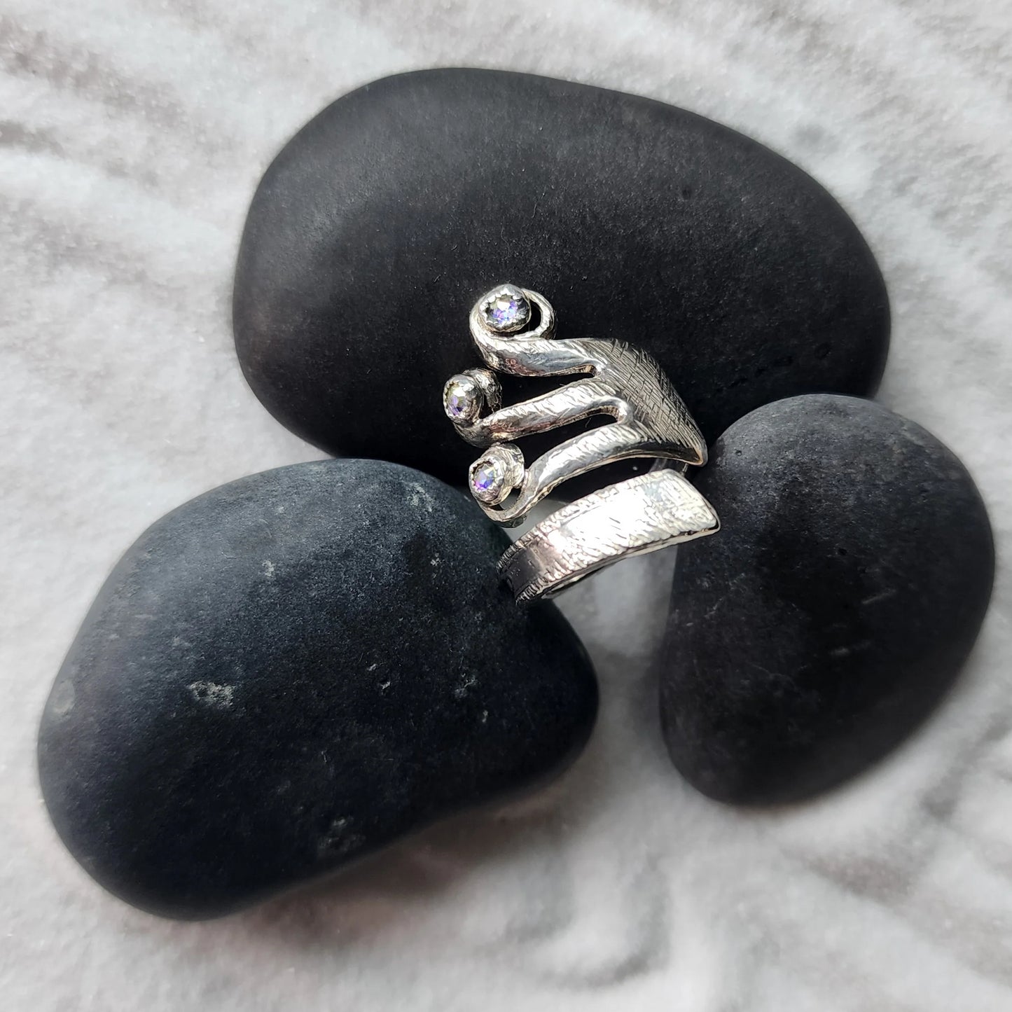 Handmade Vintage Flatware Fork Ring - Sterling Silver