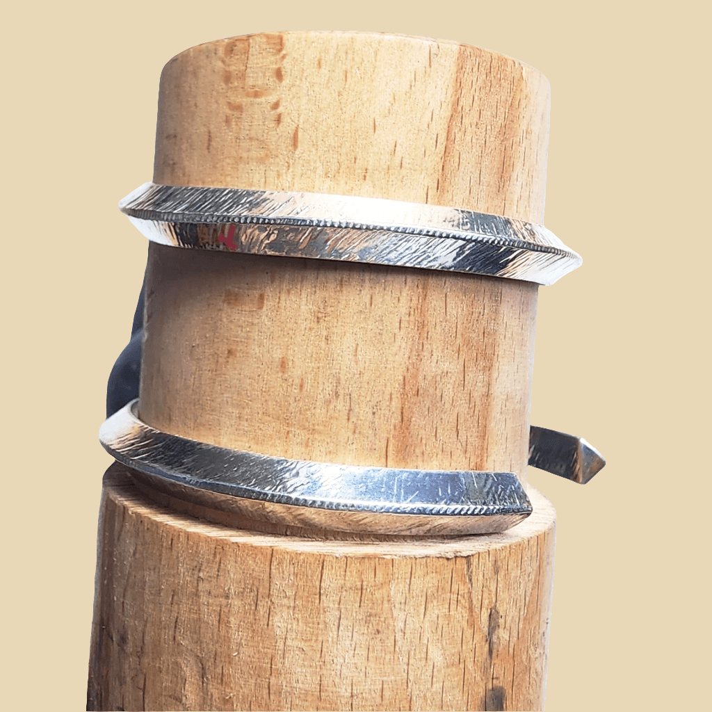 Handmade Sterling Silver Cuff/Bracelet - Handmade Triangle Style