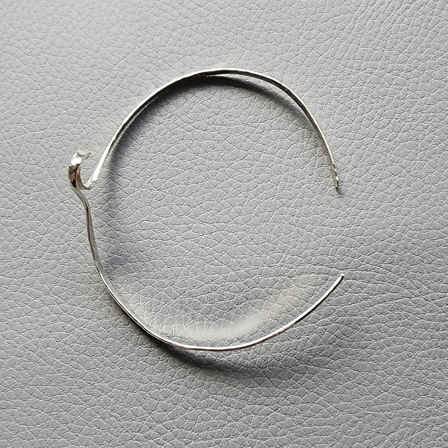 Sterling Silver Wave Delicate Bracelet Cuff Hammered Style