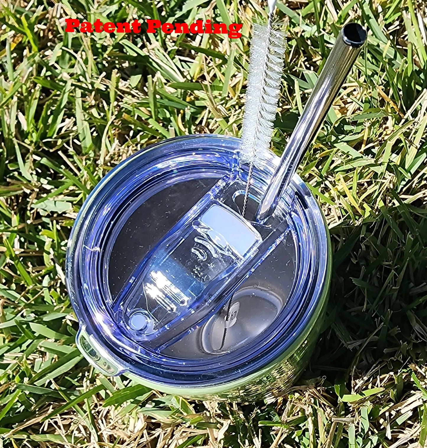 Handmade coastal fish hook tumbler with real sand sealed in epoxy resin base