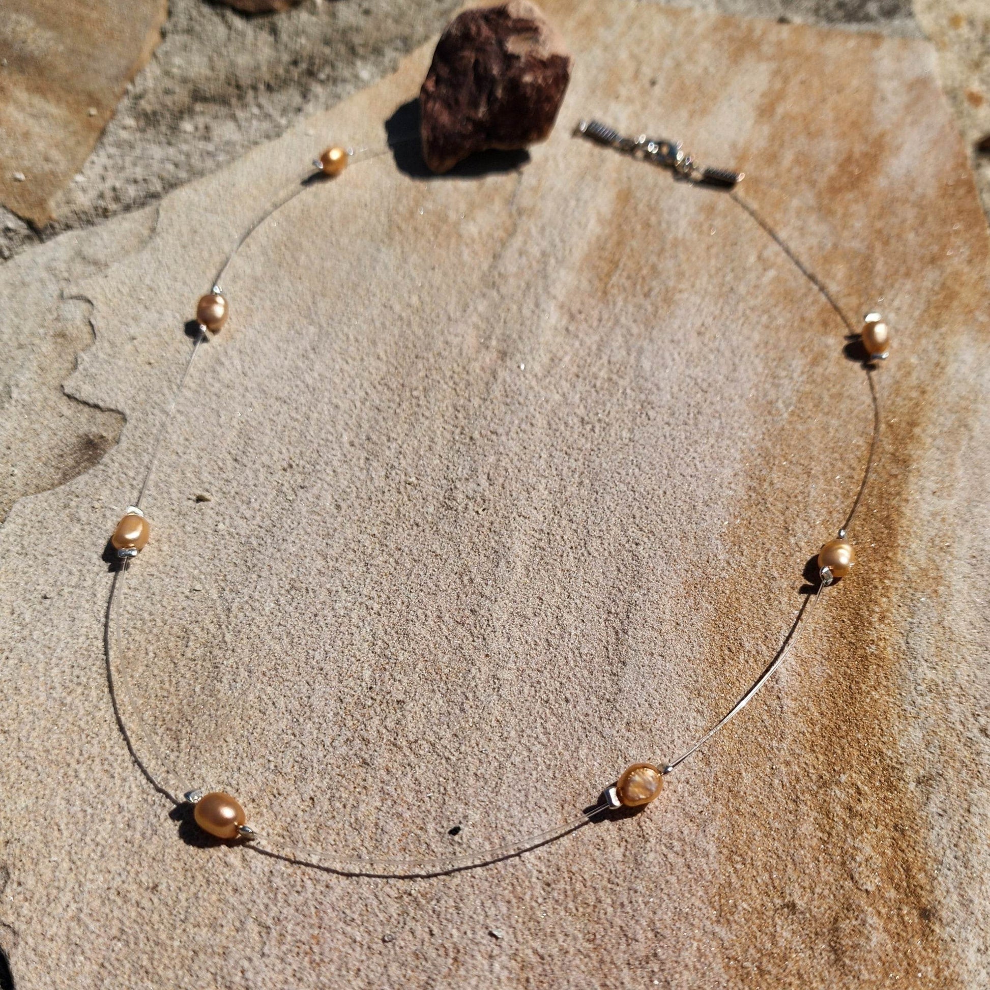 Illusion Freshwater Pearl Necklace - Boho Chic