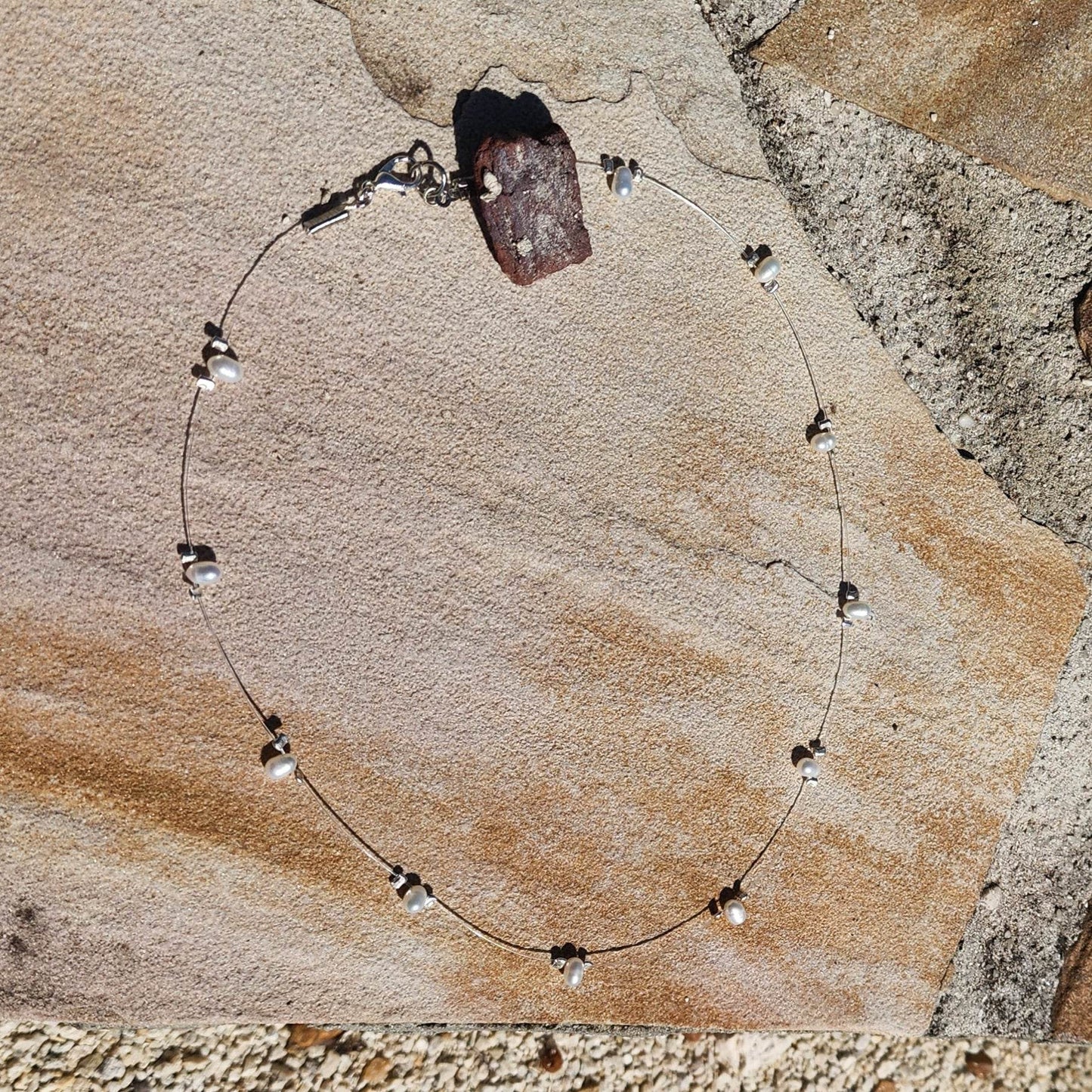 Illusion Freshwater Pearl Necklace - Boho Chic
