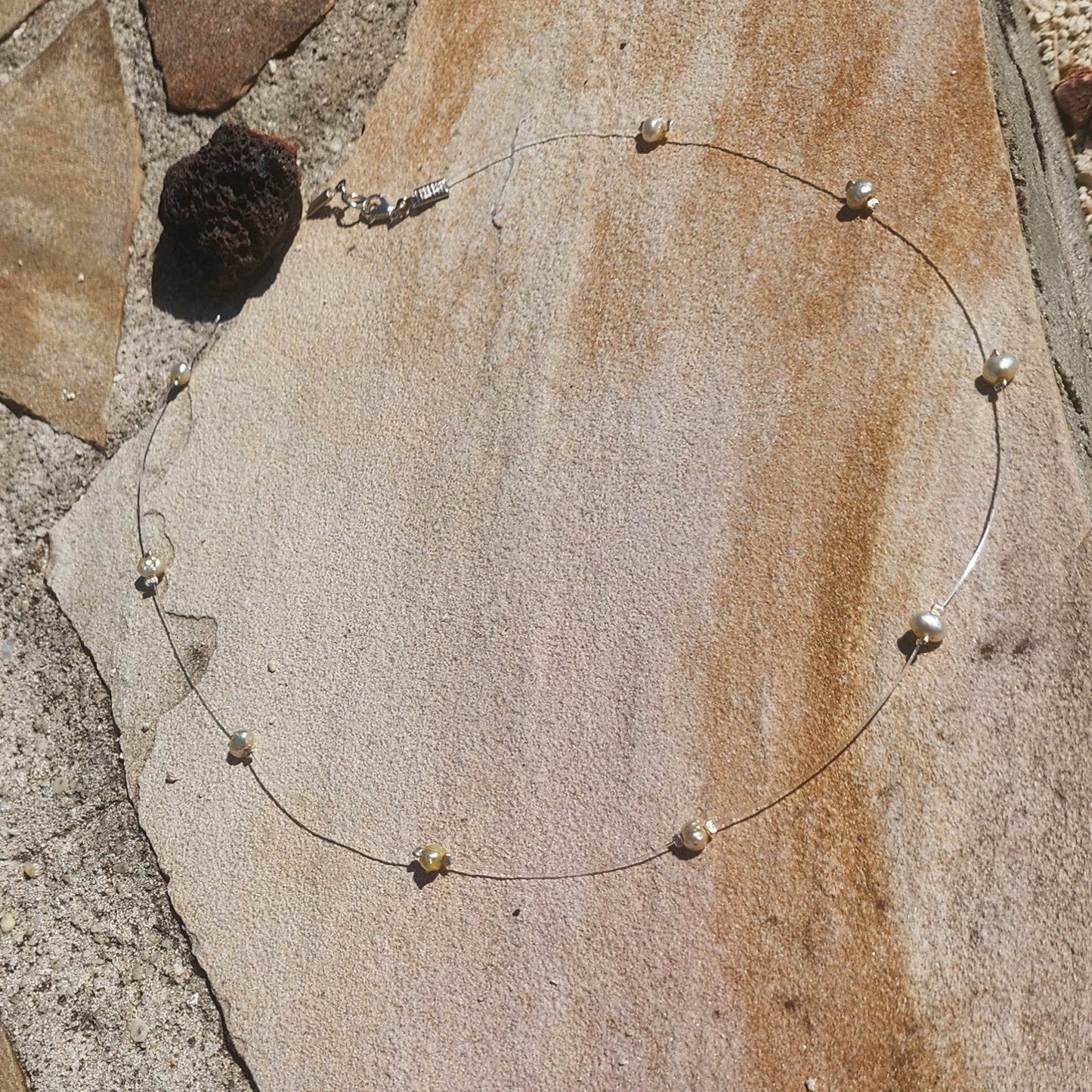 Illusion Freshwater Pearl Necklace - Boho Chic
