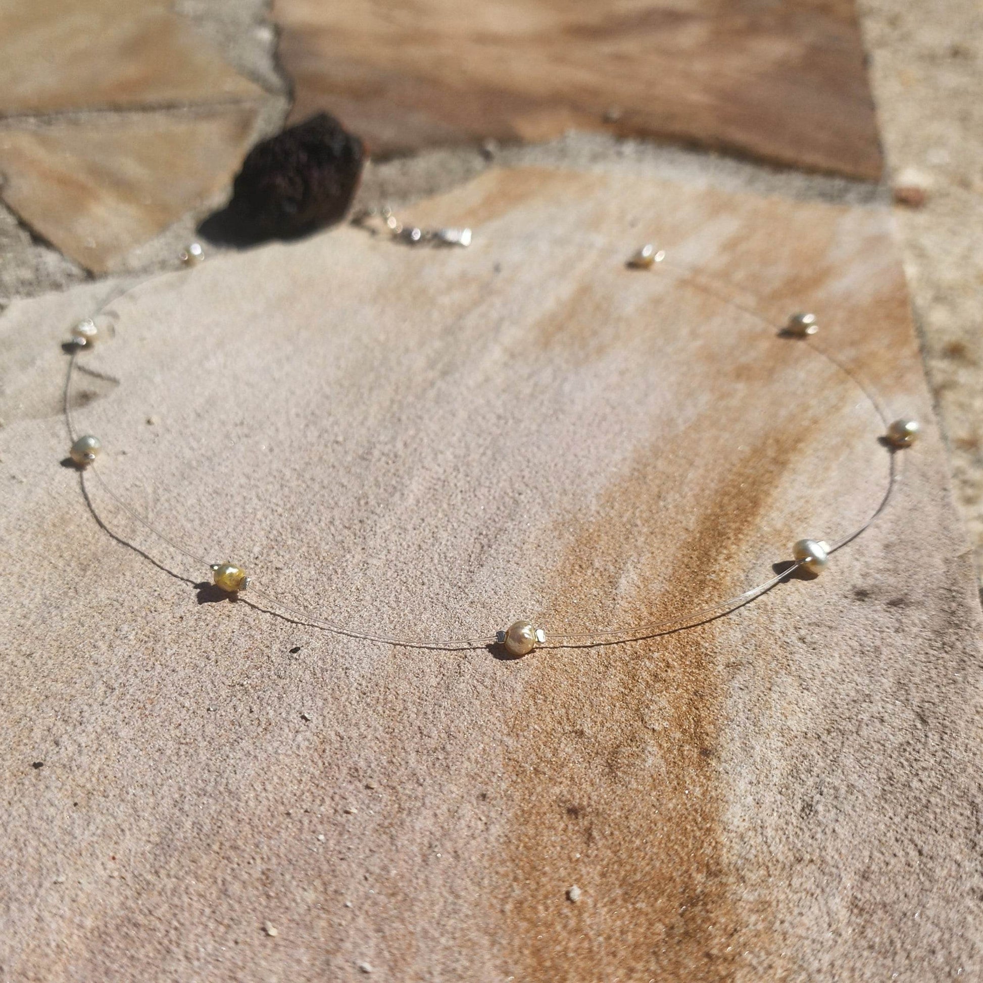 Illusion Freshwater Pearl Necklace - Boho Chic
