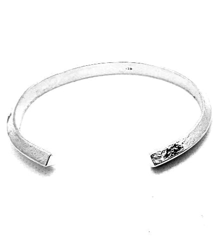 Sterling Silver Hammered Cuff - Joy Bracelet – Danare Designs