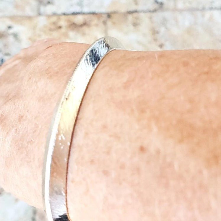 Solid Sterling Silver Triangle Wire Bracelet