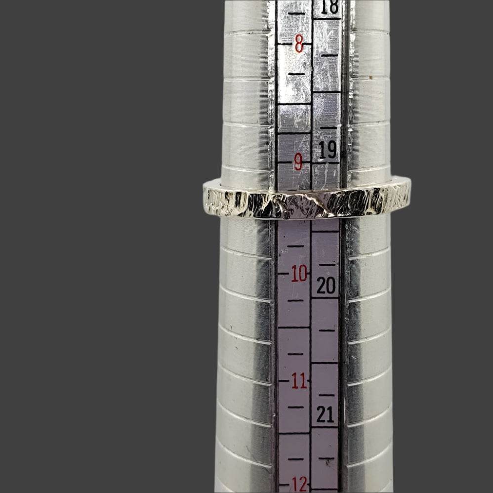 Sterling Silver Texture Sterling Silver Thumb Ring - South Florida Boho Boutique