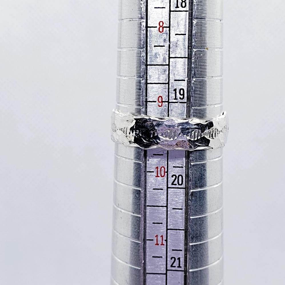 Sterling Silver Hammered Braid Pattern Ring - South Florida Boho Boutique