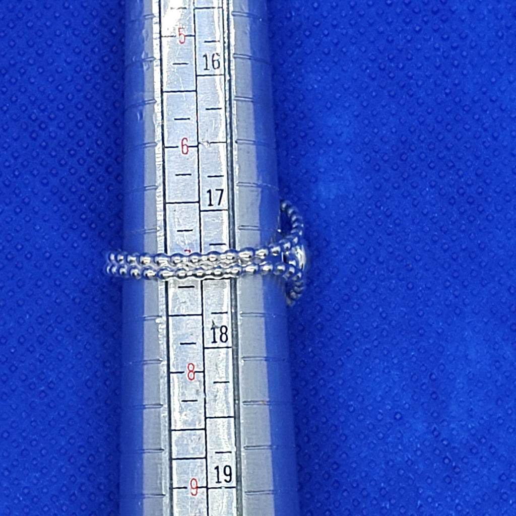 Adjustable Sterling Silver Full Bead Band With Tigers Eye - South Florida Boho Boutique