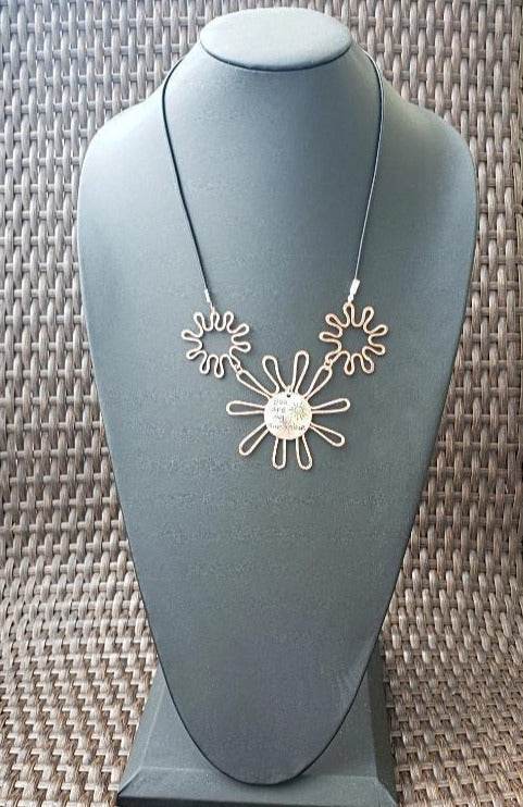Copper Sun-Flower Pendant Necklace - South Florida Boho Boutique