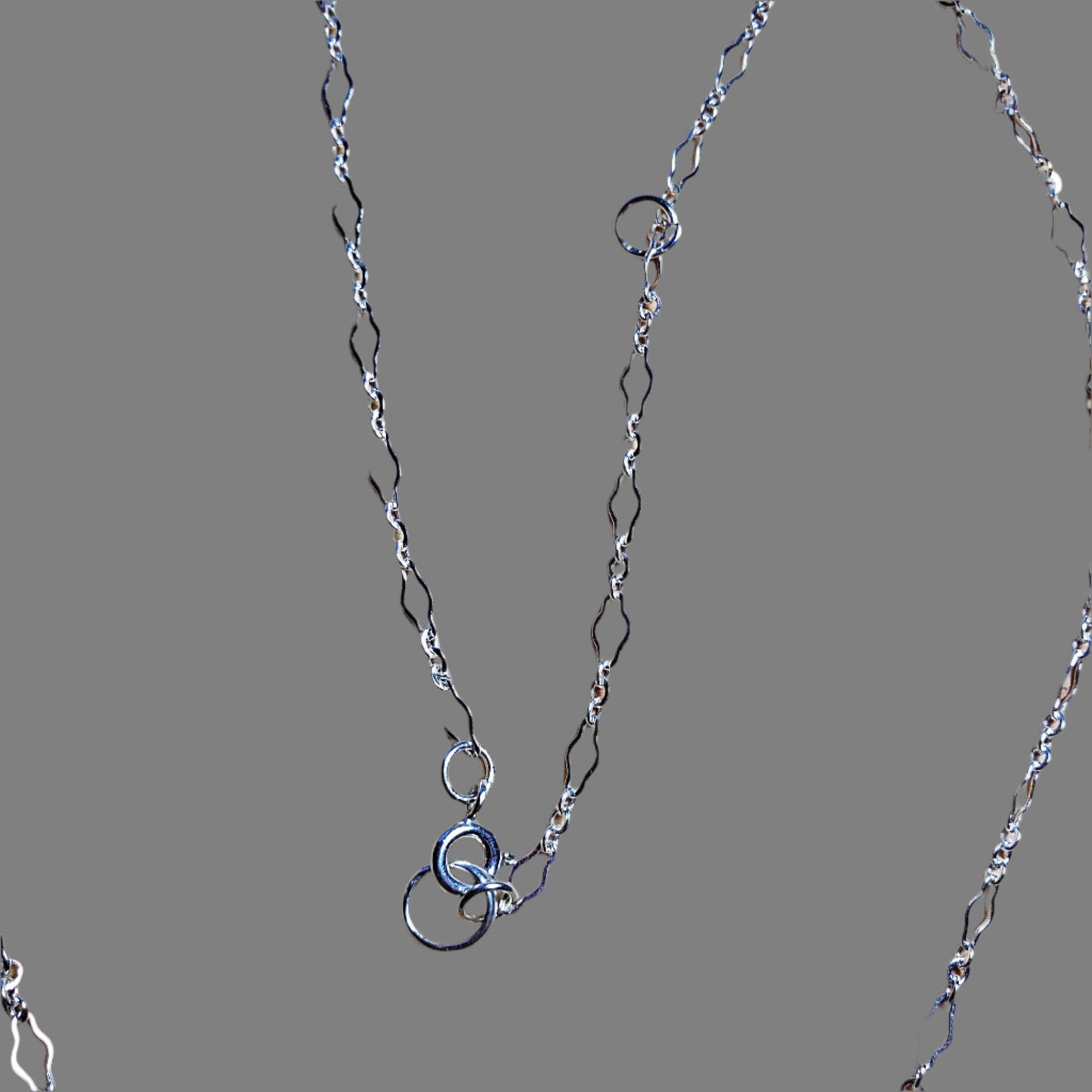 Rolex vintage spoon handle pendant with adjustable sterling silver chain and clasp