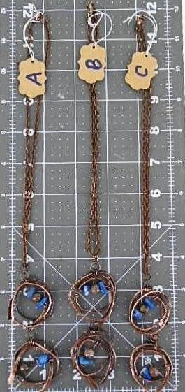 Copper Pendant Necklace With Gemstone Chips - South Florida Boho Boutique