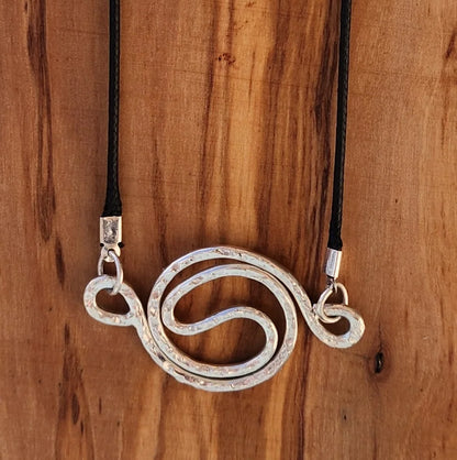 Yin Yang Sterling Silver Pendant Necklace - Handmade