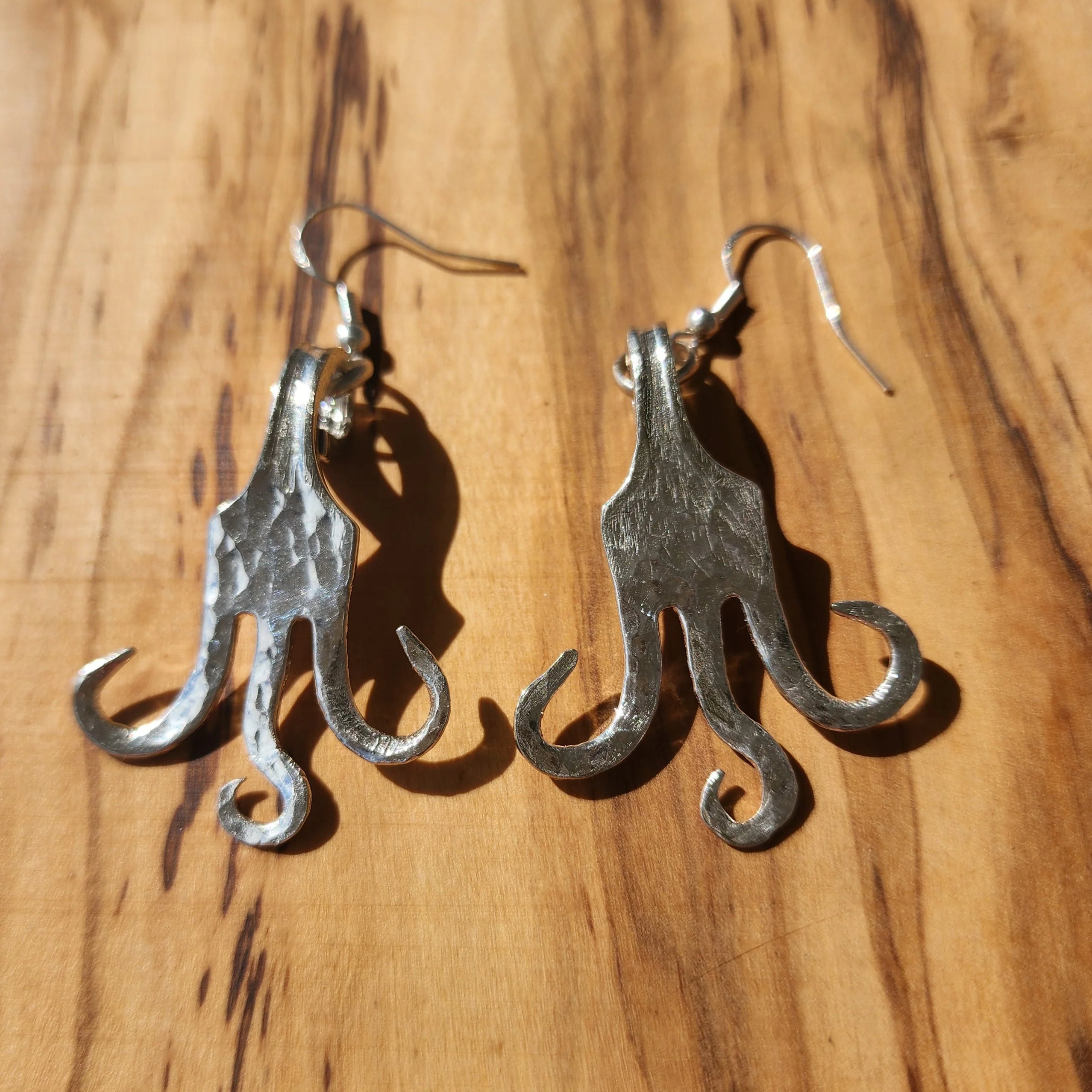 Designer earrings handmade on sale Silver Desert