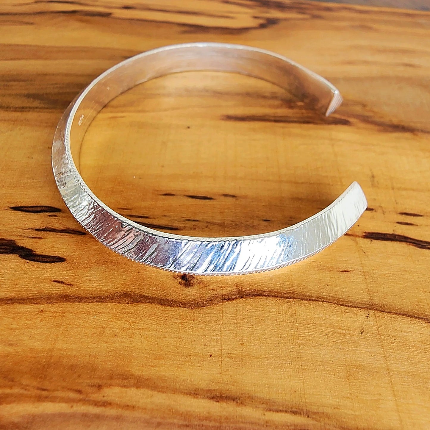 Handmade Sterling Silver Cuff/Bracelet -  Handmade Triangle Style