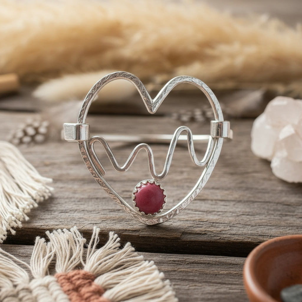 Handmade Sterling Silver .925 Hammered Texture Heart Bracelet – Elegant and Sophisticated