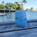 Blue Tide Hook & Tumble™ – Real Fishing Hook 12 oz Wine Tumbler