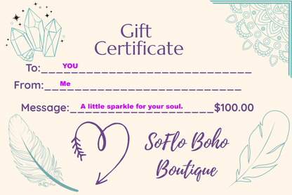 SoFlo Boho Boutique Gift Card