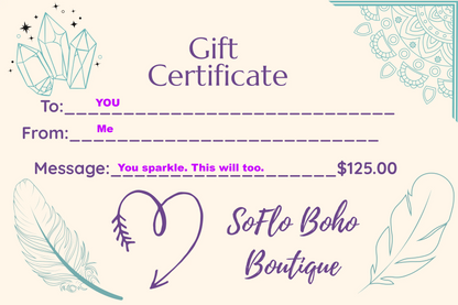 SoFlo Boho Boutique Gift Card