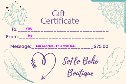 SoFlo Boho Boutique Gift Card
