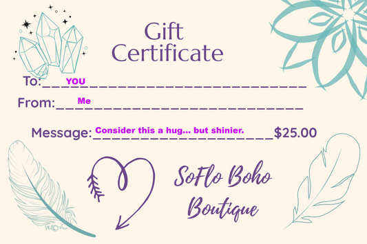 SoFlo Boho Boutique Gift Card