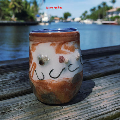 Earth Tone Seashell 12oz Tumbler  | Saltwater Sips ™