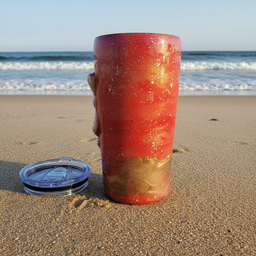 Shell & Tumble Coral Sunset 20oz Beach Drinkware