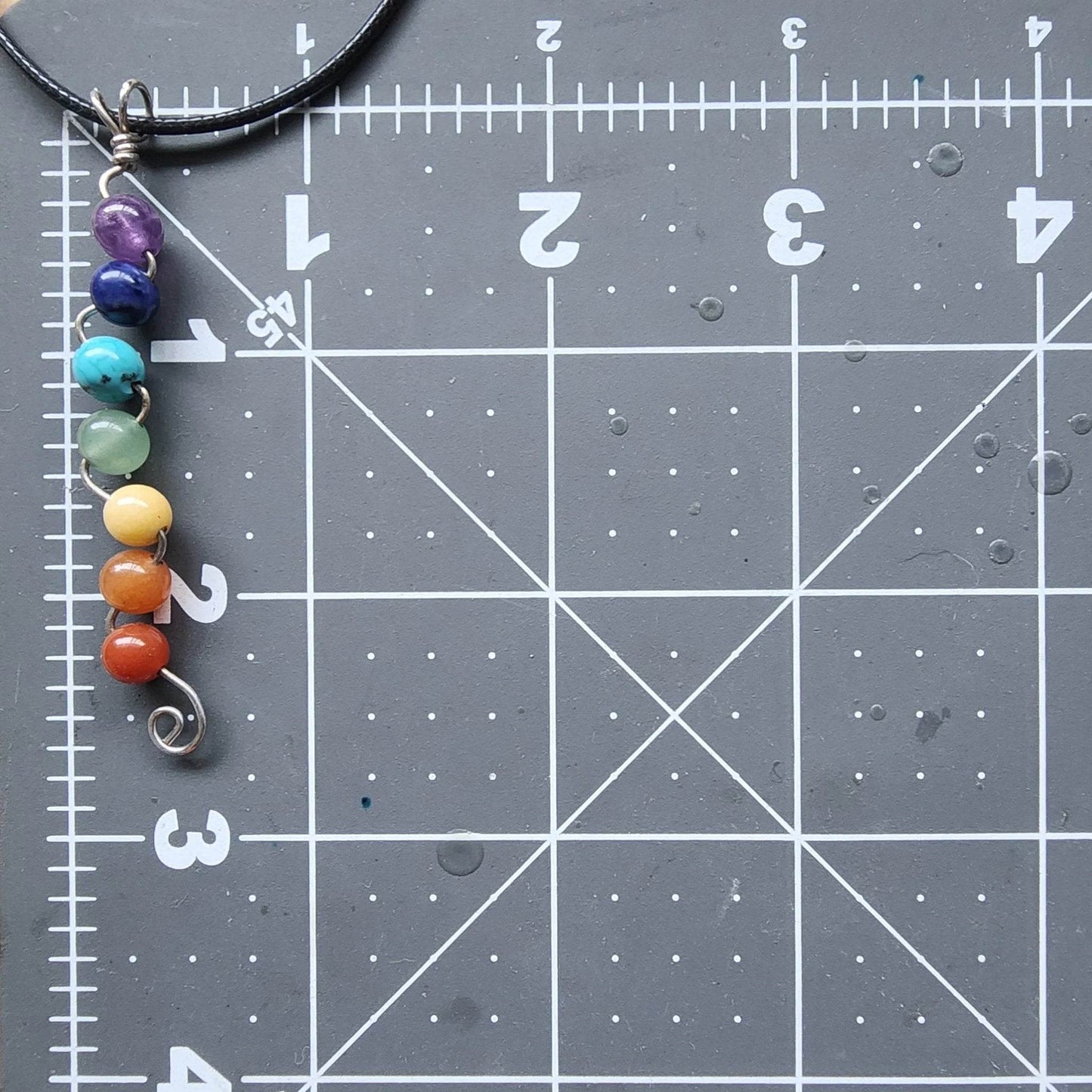 Handmade Sterling Silver Chakra Pendant Necklace – Energy Balancing with Healing Stones