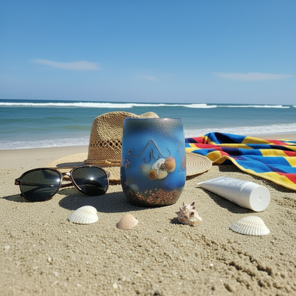 Rose Gold Seashell & Hook 12oz Wine Tumbler | Saltwater Sips™ – SoFlo Boho - SoFlo Boho Boutique