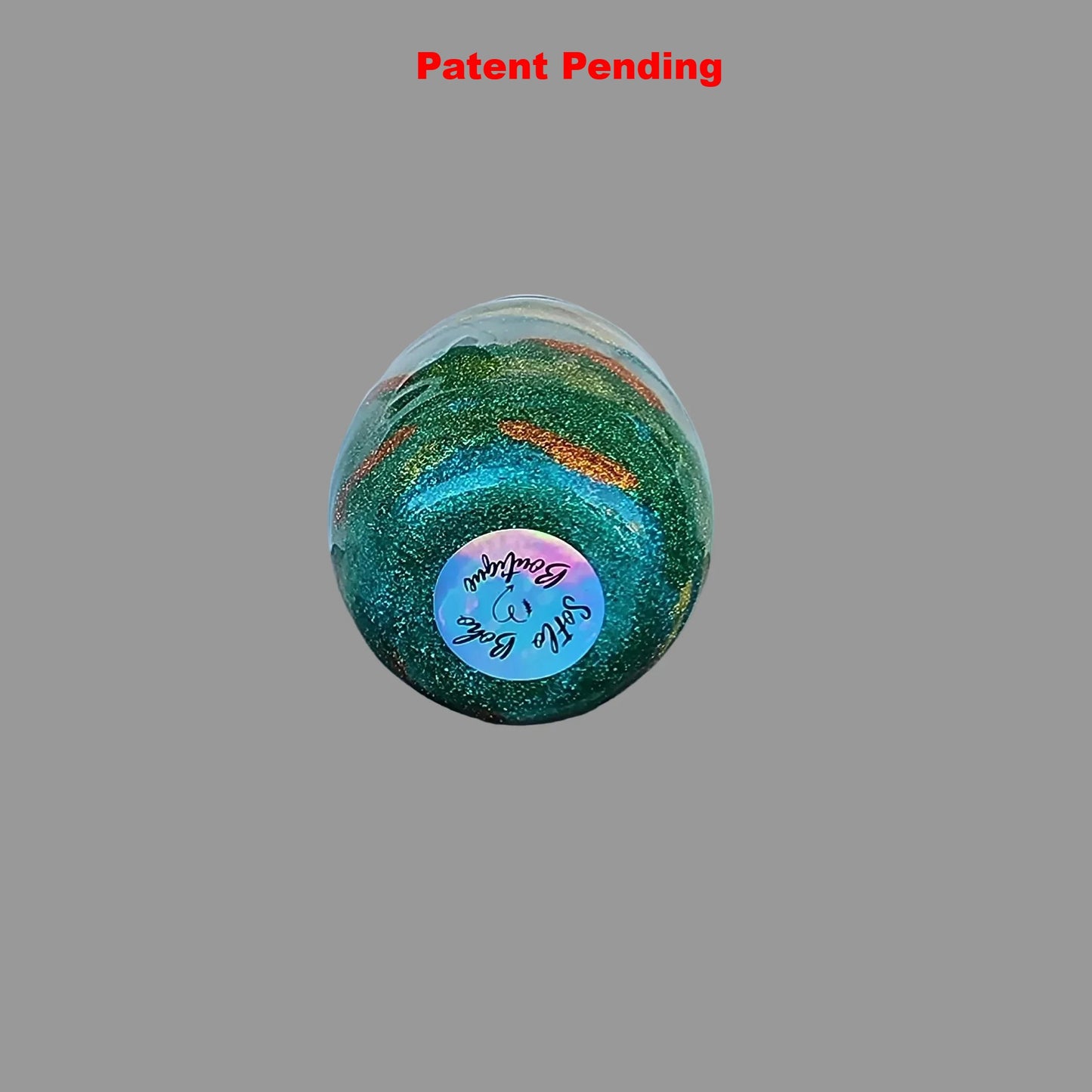 Evergreen Coast Stemless Wine Glass – Smoke-Tinted Resin with Shell Details (18oz+)