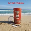 Coral Sunset Seashell Tumbler 20oz | Saltwater Sips™