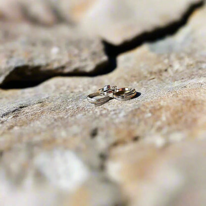 Handmade Minimalist .925 Sterling Silver Hammered Ring | Adjustable Open-End Design