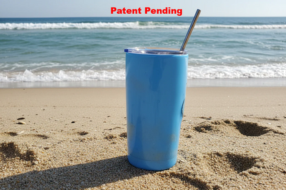 Azure Drift | Coastal Fishing Hook Tumbler (20oz)