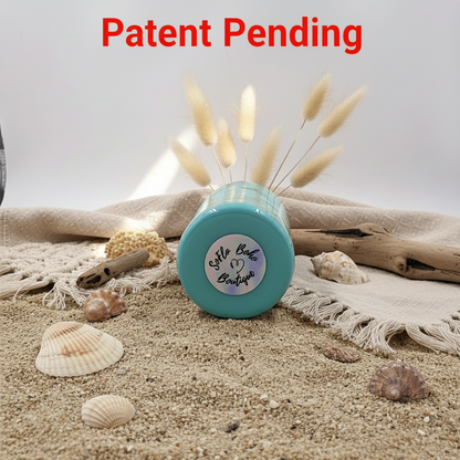 Hook & Tumble Teal Hook Tumbler with Sand Beach Design