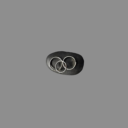 Handmade Minimalist .925 Sterling Silver Hammered Ring | Adjustable Open-End Design