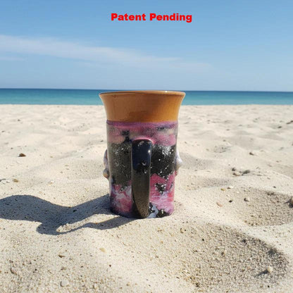 Pink Sunset Coastal Seashell Mug | One-of-a-Kind | Handmade in Florida