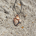 Bittersweet Clam Shell Pendant Necklace — Handmade Mixed Metal | Coastal Jewelry