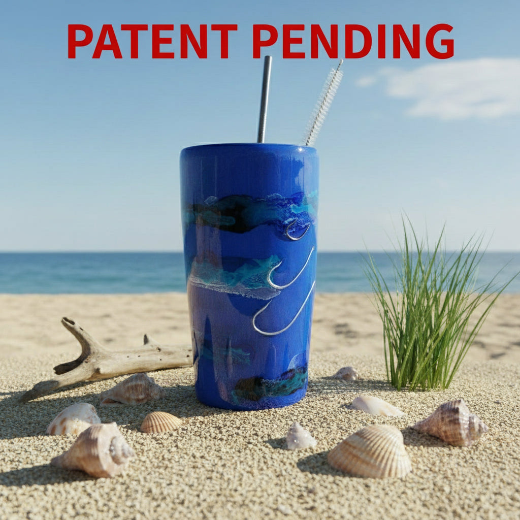 Hook & Tumble Blue Ocean Cloud 20oz Fishing Drinkware