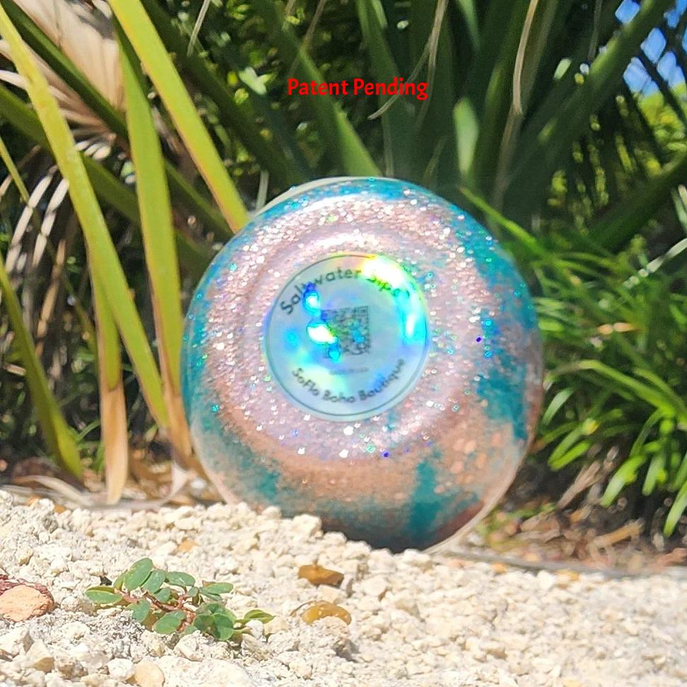 White Rose Gold Coastal Boho Wine Tumbler 12oz Feathers Shells Beach Gift Saltwater Sips™